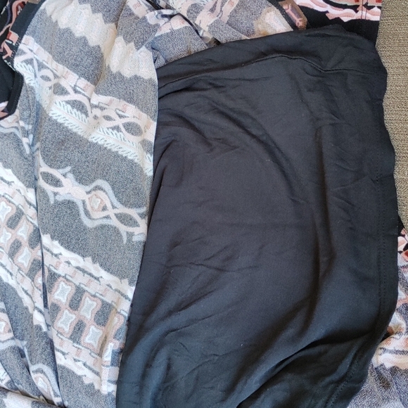 Free People Stella Knit Mock Neck Printed Long Sleeve Mini Dress Size M - Picture 8 of 9